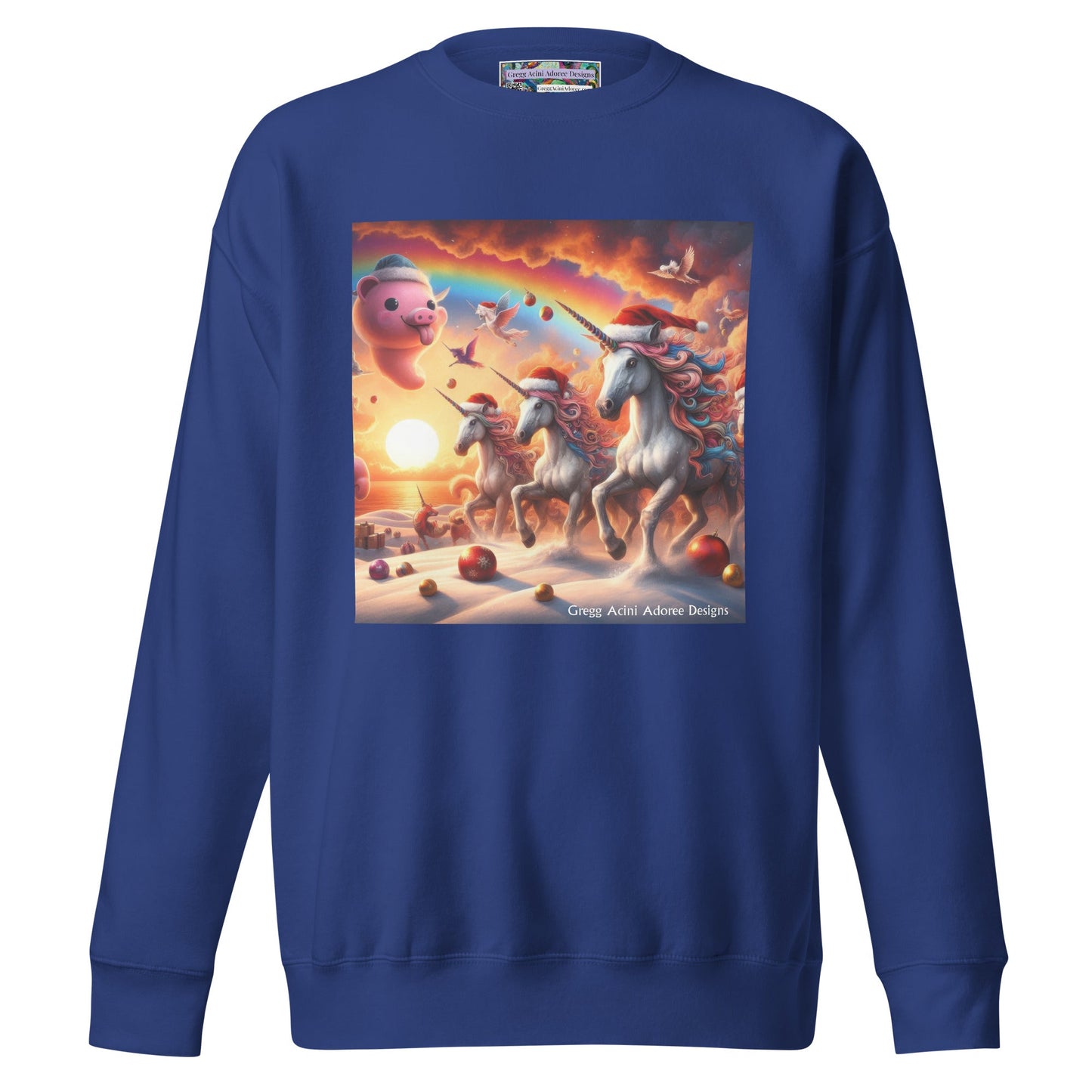A Season's Greetings Unisex Premium Sweatshirt by Gregg Acini Adoree Designs - Gregg Acini Adoree Designs - Sweatshirt