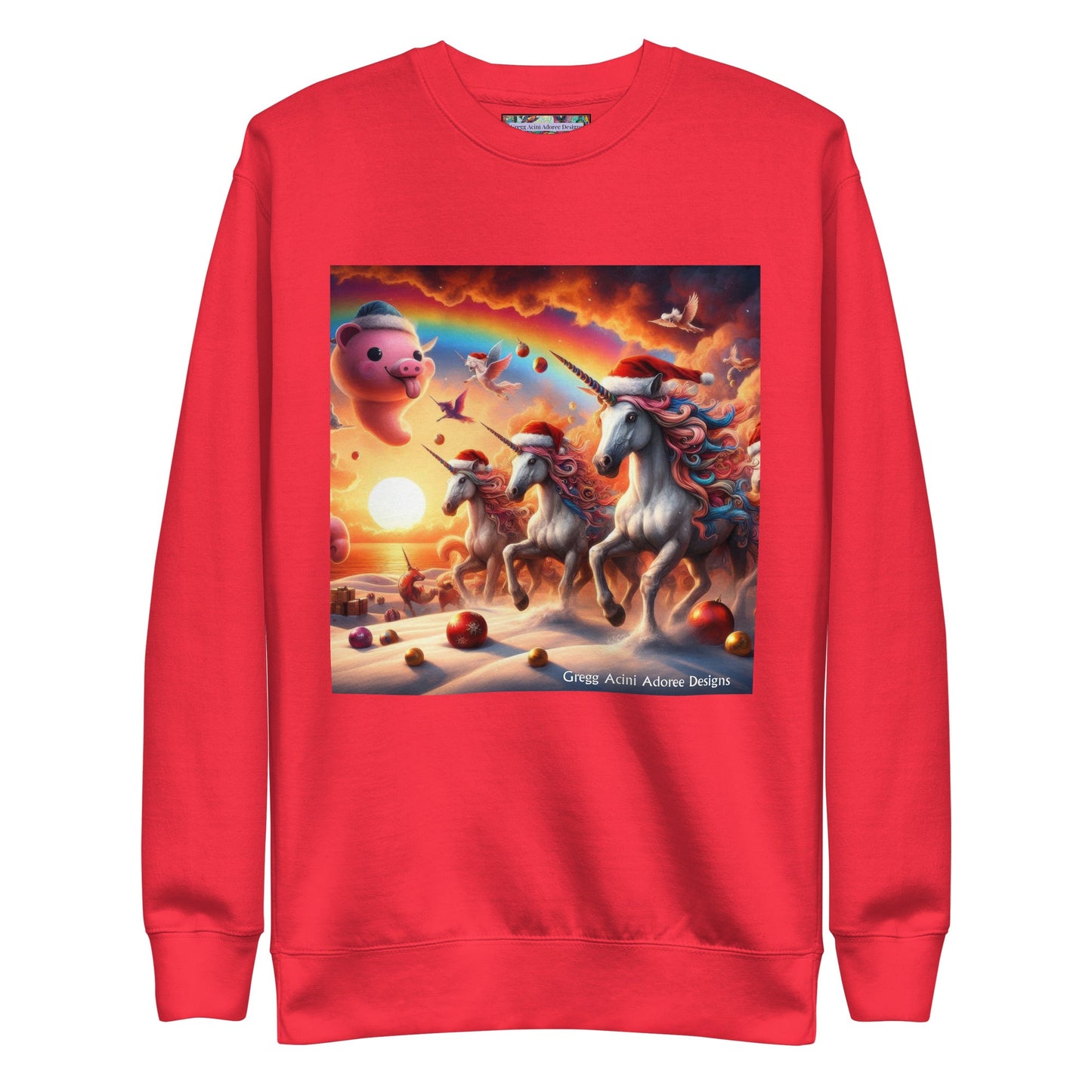 A Season's Greetings Unisex Premium Sweatshirt by Gregg Acini Adoree Designs - Gregg Acini Adoree Designs - Sweatshirt