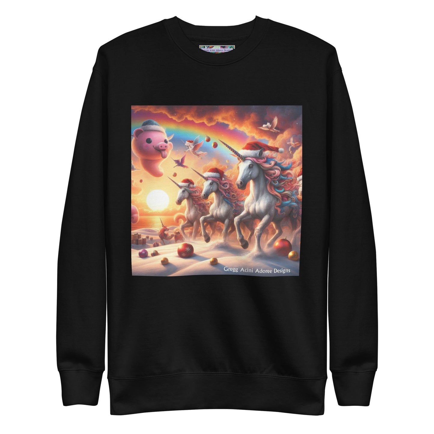 A Season's Greetings Unisex Premium Sweatshirt by Gregg Acini Adoree Designs - Gregg Acini Adoree Designs - Sweatshirt