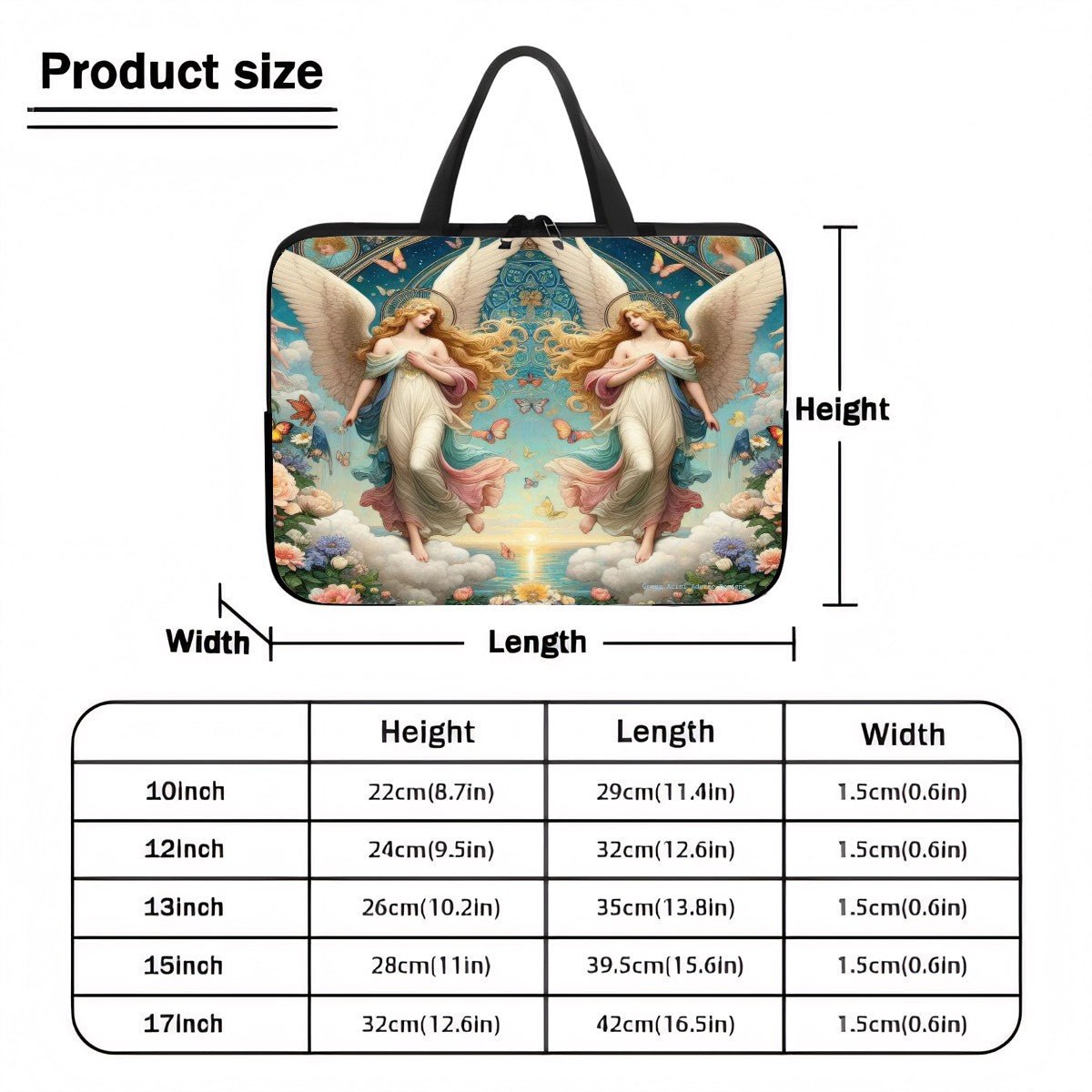 Angels 1 Laptop Bag - Gregg Acini Adoree Designs - Computer Bag
