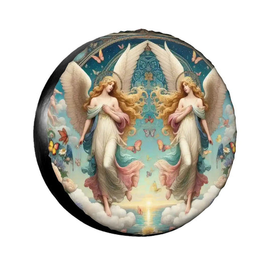 Angels 1 - Thickened Spare Tire Cover - Gregg Acini Adoree Designs - Spare Tire Cover