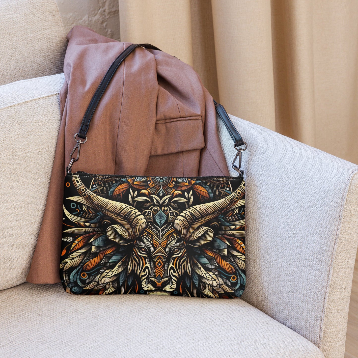 Bae Crossbody bag - Unique Unusual Animal Face - Gregg Acini Adoree Designs - Handbag