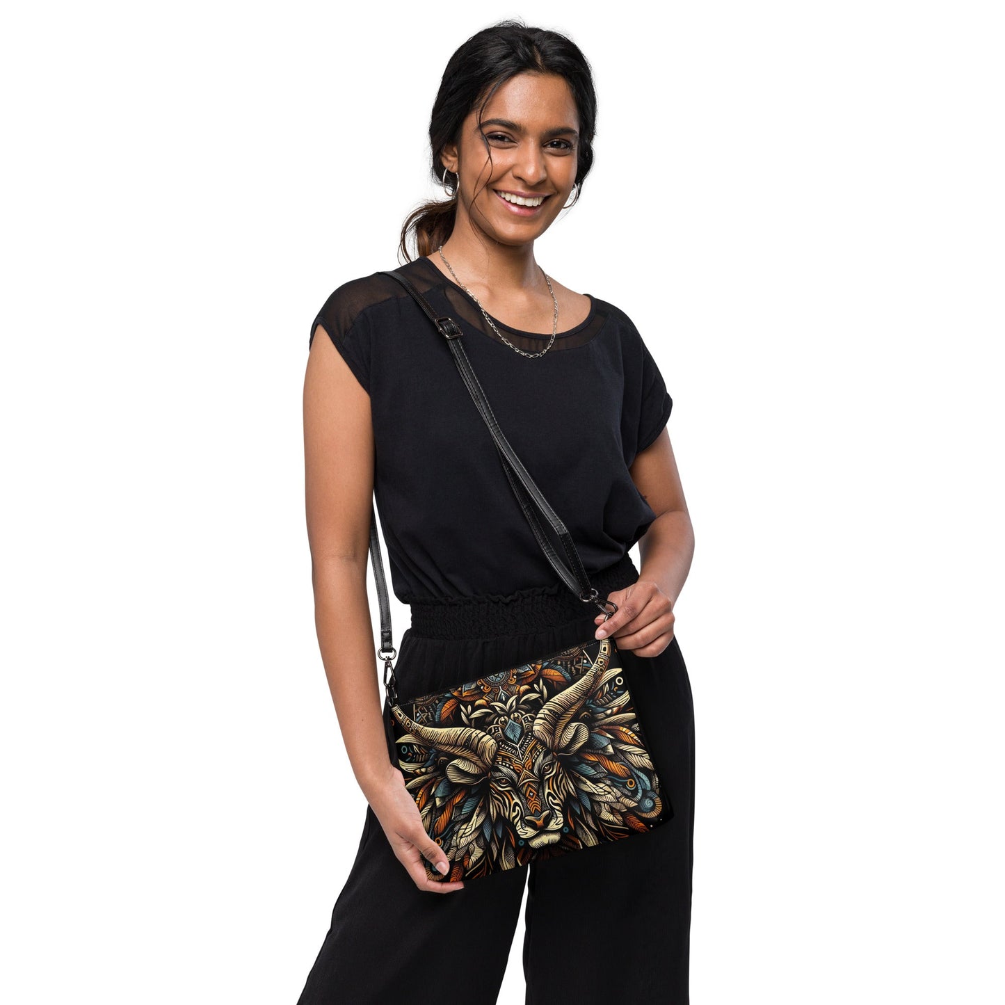 Bae Crossbody bag - Unique Unusual Animal Face - Gregg Acini Adoree Designs - Handbag