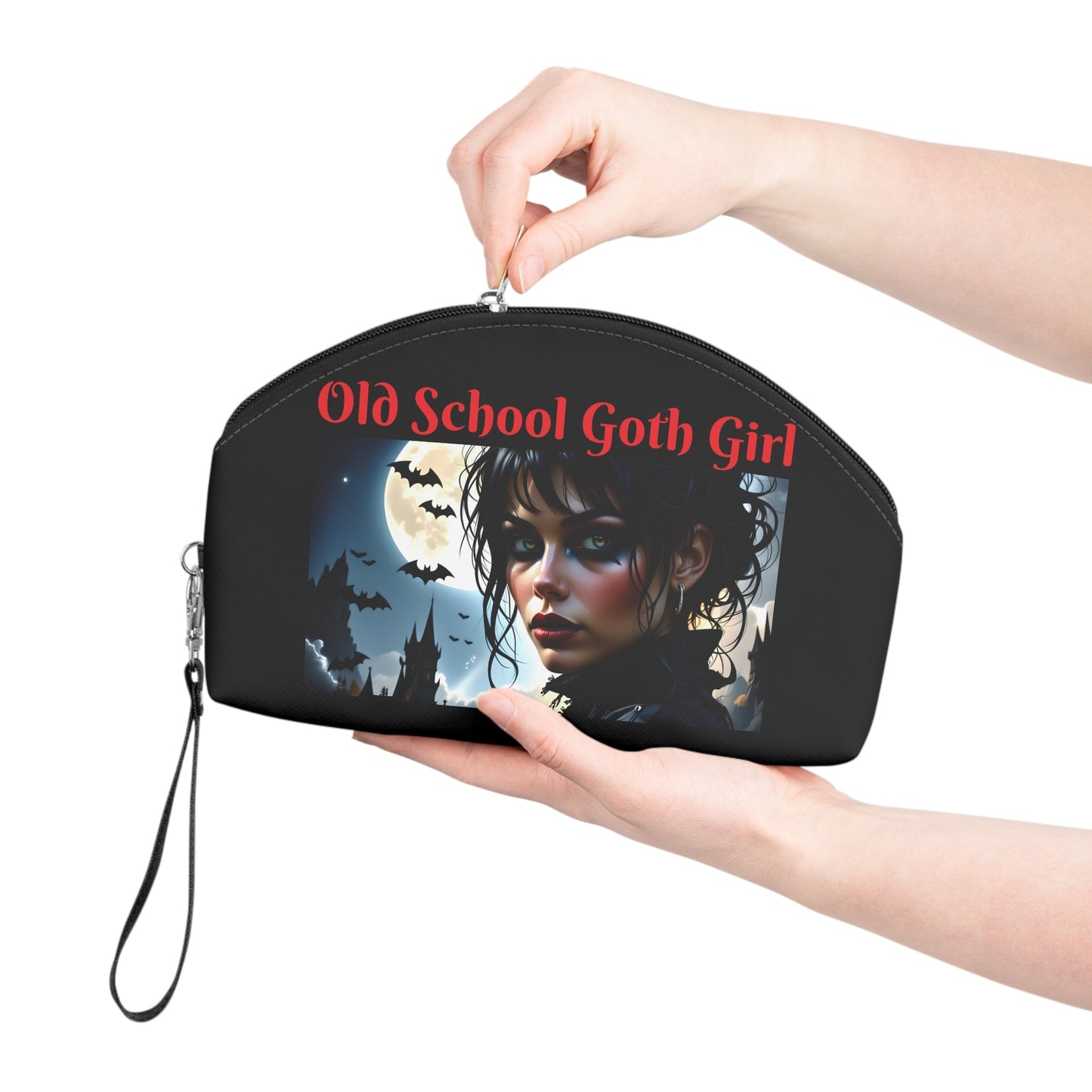 Bat Goth Makeup Bag – Cosmetic Pouch - Gregg Acini Adoree Designs - Bags