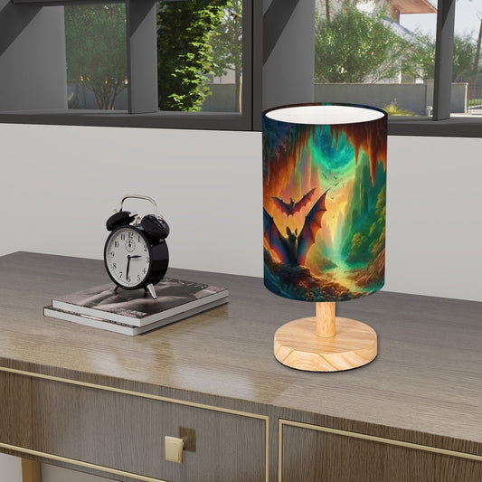 Bat Paradise Cylindrical Table Lamp - Gregg Acini Adoree Designs - Lamp