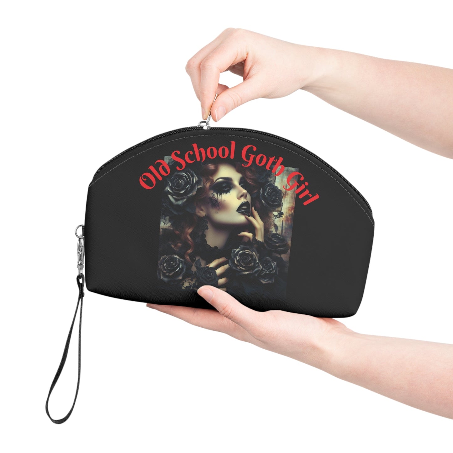 Black Roses Makeup Bag – Cosmetic Pouch - Gregg Acini Adoree Designs - Bags