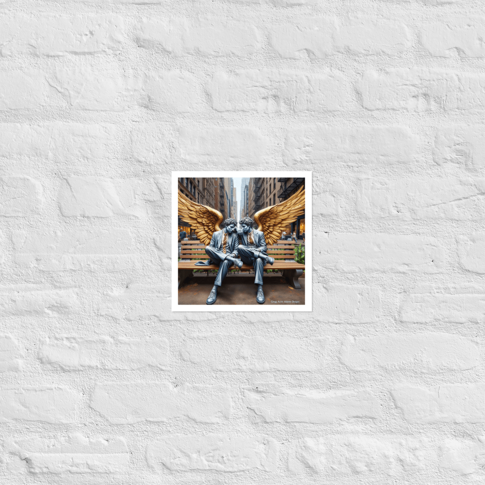 Business Angels Photo paper poster - Gregg Acini Adoree Designs - Art