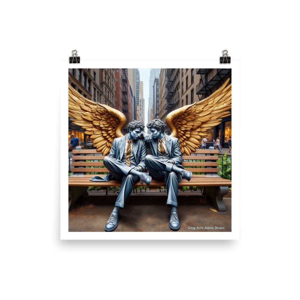 Business Angels Photo paper poster - Gregg Acini Adoree Designs - Art
