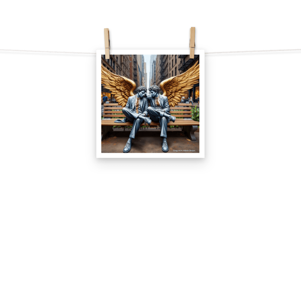 Business Angels Photo paper poster - Gregg Acini Adoree Designs - Art