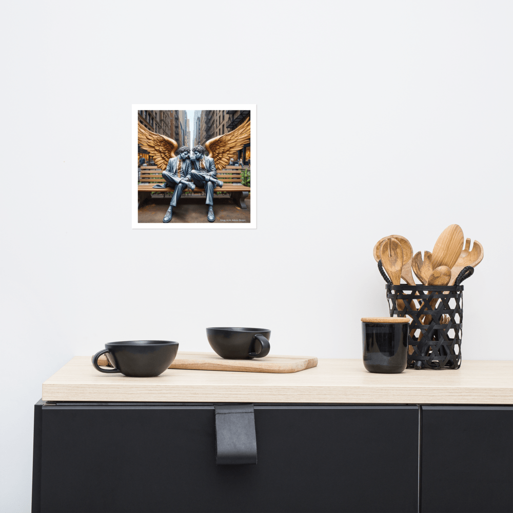 Business Angels Photo paper poster - Gregg Acini Adoree Designs - Art