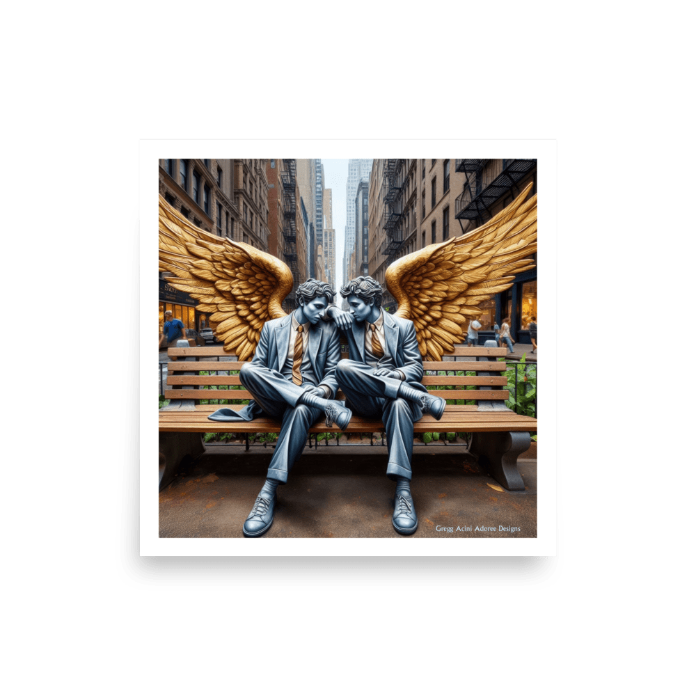 Business Angels Photo paper poster - Gregg Acini Adoree Designs - Art