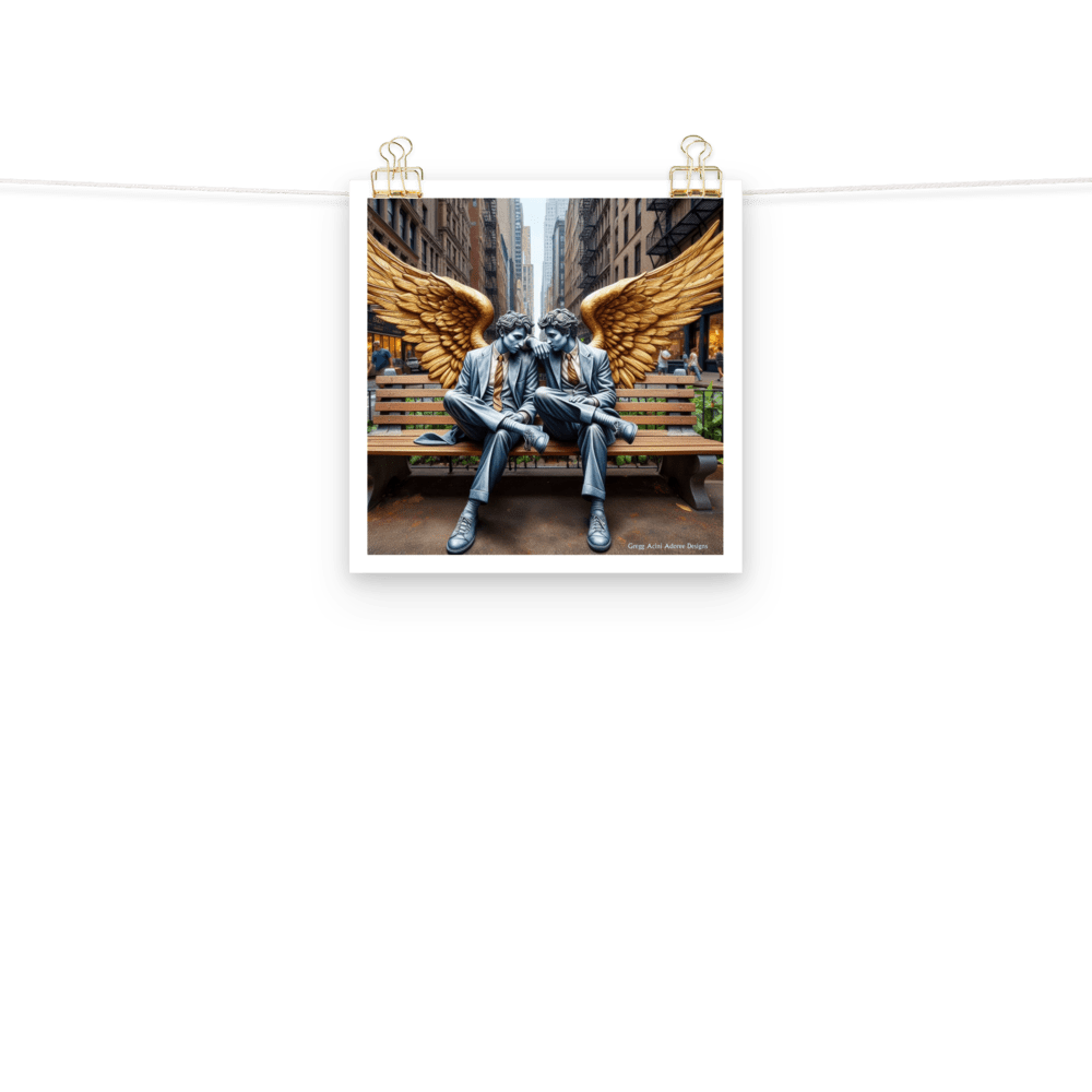 Business Angels Photo paper poster - Gregg Acini Adoree Designs - Art