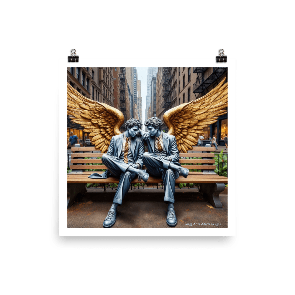 Business Angels Photo paper poster - Gregg Acini Adoree Designs - Art