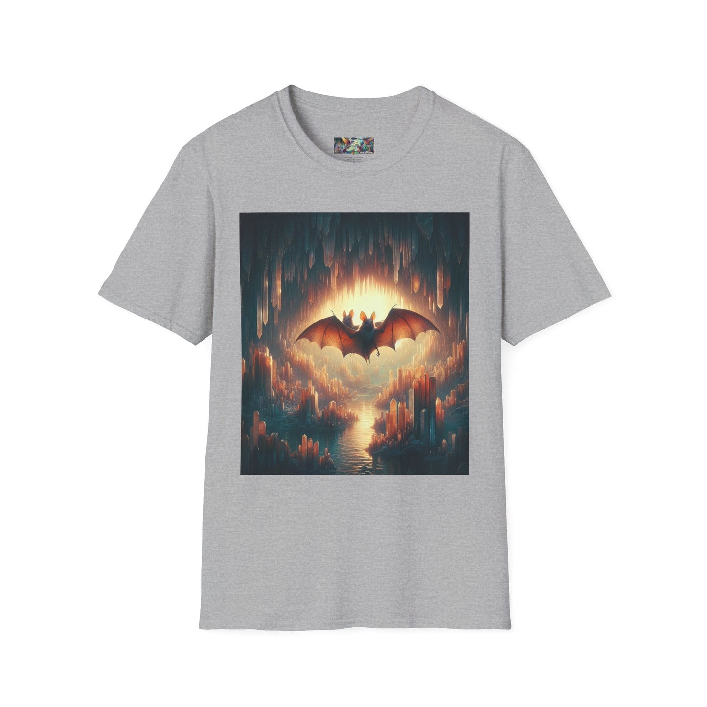Cave Bats Unisex Softstyle T-Shirt - Soft & Stylish Graphic Tee - Gregg Acini Adoree Designs - T-Shirt
