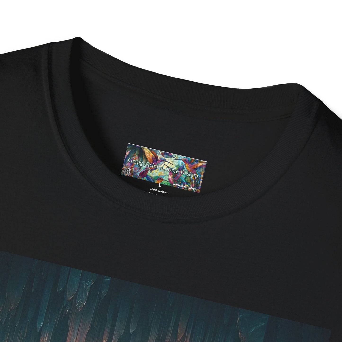 Cave Bats Unisex Softstyle T-Shirt - Soft & Stylish Graphic Tee - Gregg Acini Adoree Designs - T-Shirt