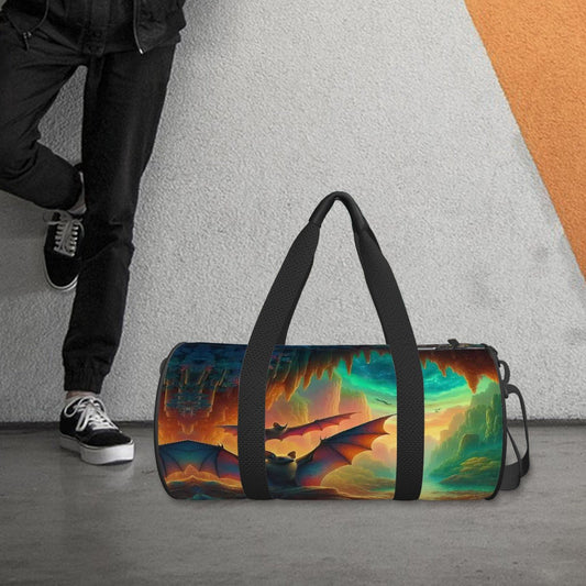 Cylinder Duffle Bag Large Capacity - Gregg Acini Adoree Designs - Luggage