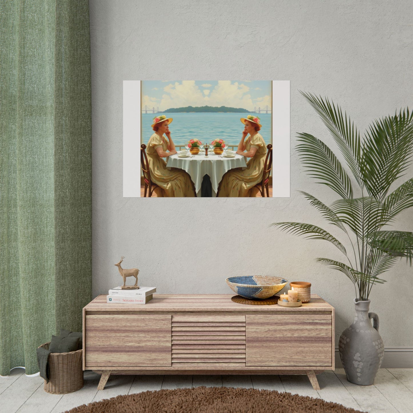Dahlia by the Lake Art Print - Rolled Poster for Home Decor by Gregg Acini Adoree Designs - Gregg Acini Adoree Designs - Poster