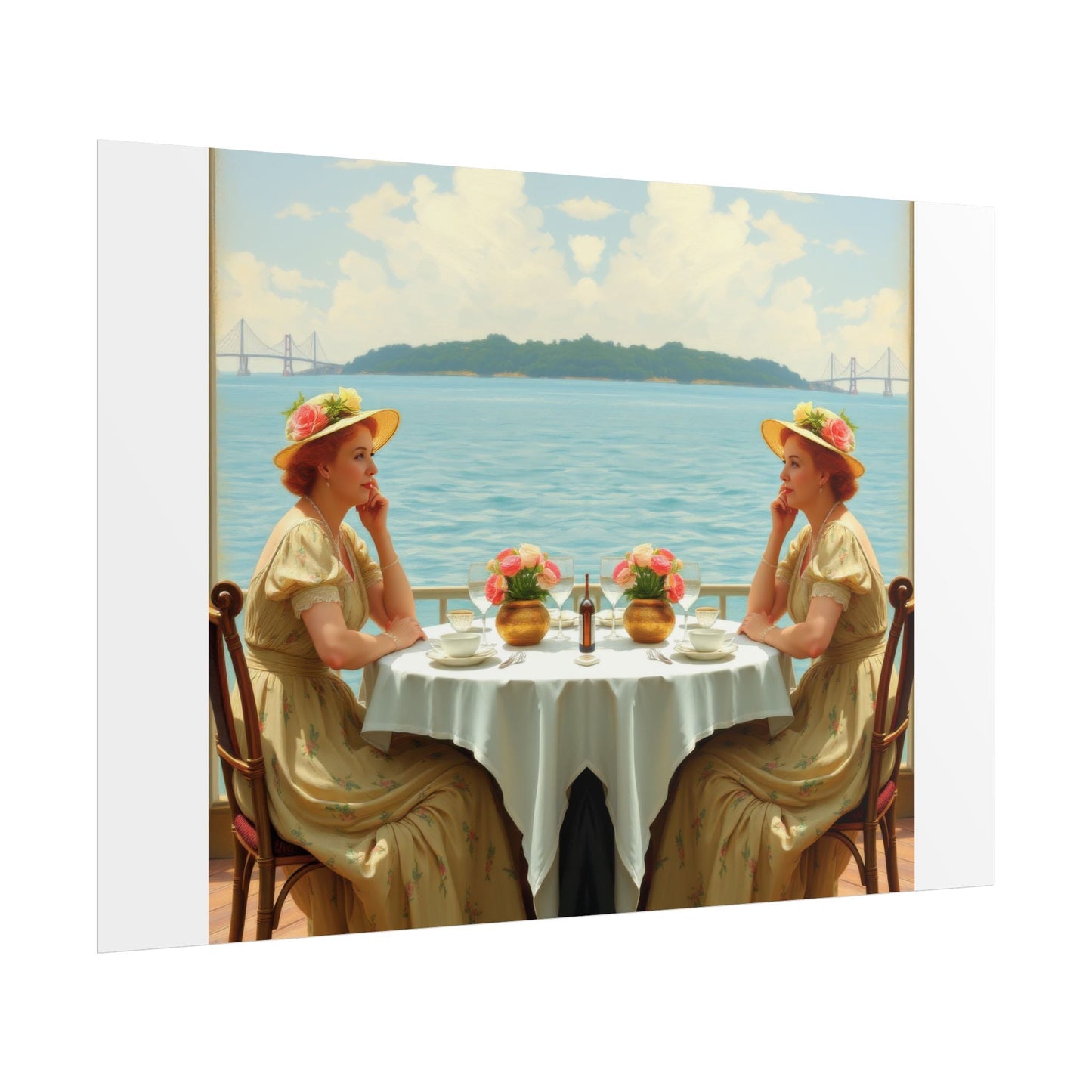 Dahlia by the Lake Art Print - Rolled Poster for Home Decor by Gregg Acini Adoree Designs - Gregg Acini Adoree Designs - Poster