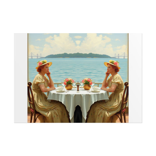 Dahlia by the Lake Art Print - Rolled Poster for Home Decor by Gregg Acini Adoree Designs - Gregg Acini Adoree Designs - Poster