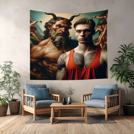 Decisions 3 Lightweight Wall Tapestry (Fabric Wall Hanging - USA) - Gregg Acini Adoree Designs - Wall Coverings