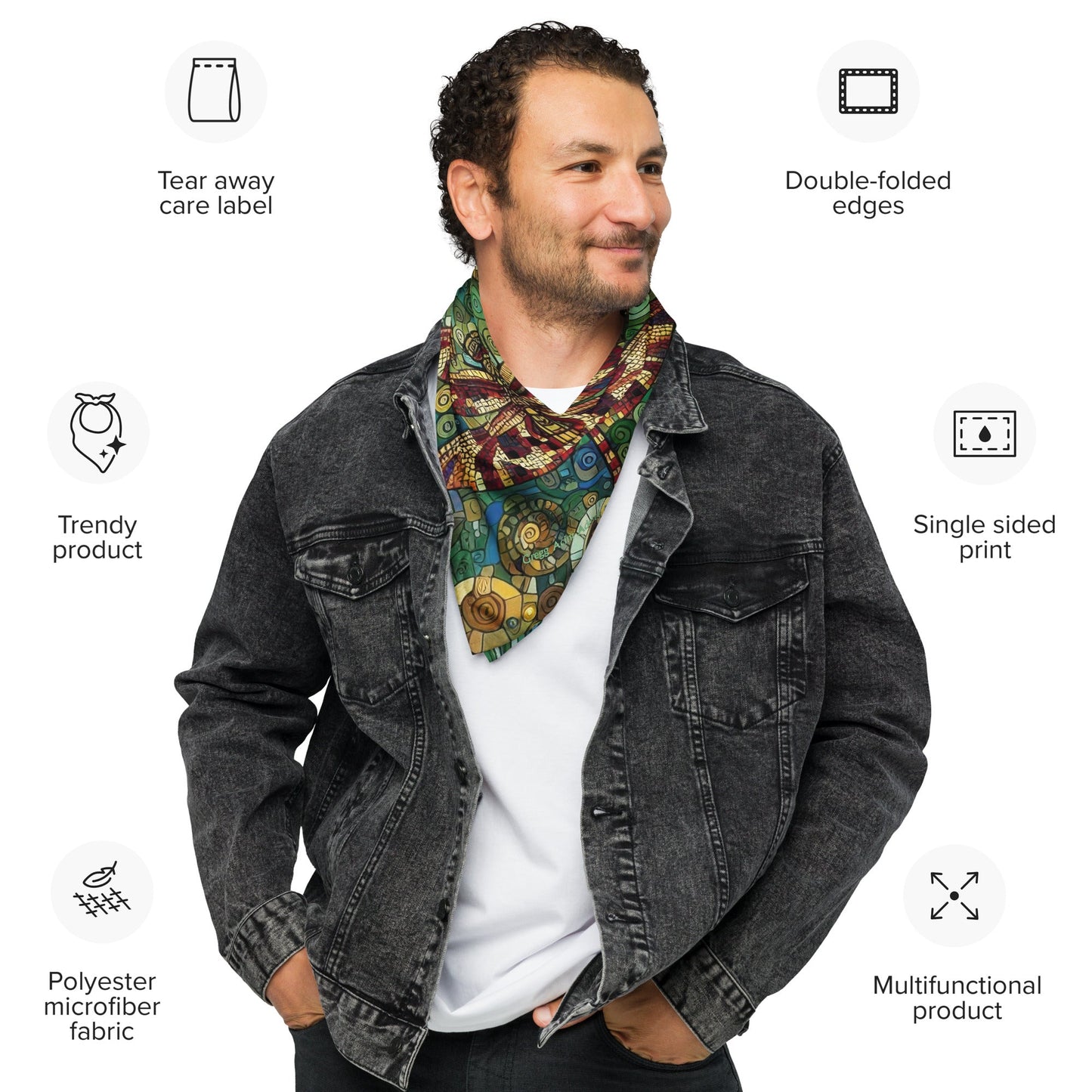 Dragonflies All - over print bandana - Gregg Acini Adoree Designs - Bandana