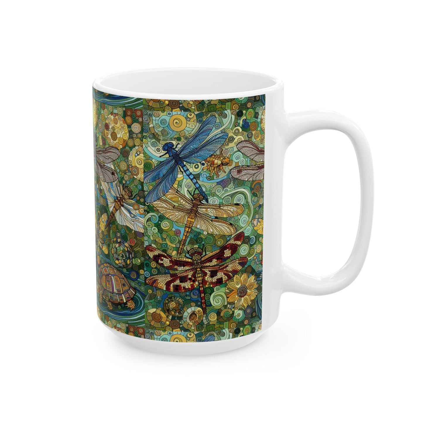 Dragonflies Ceramic Coffee Mug by Gregg Acini Adoree Designs - Gregg Acini Adoree Designs - Mug