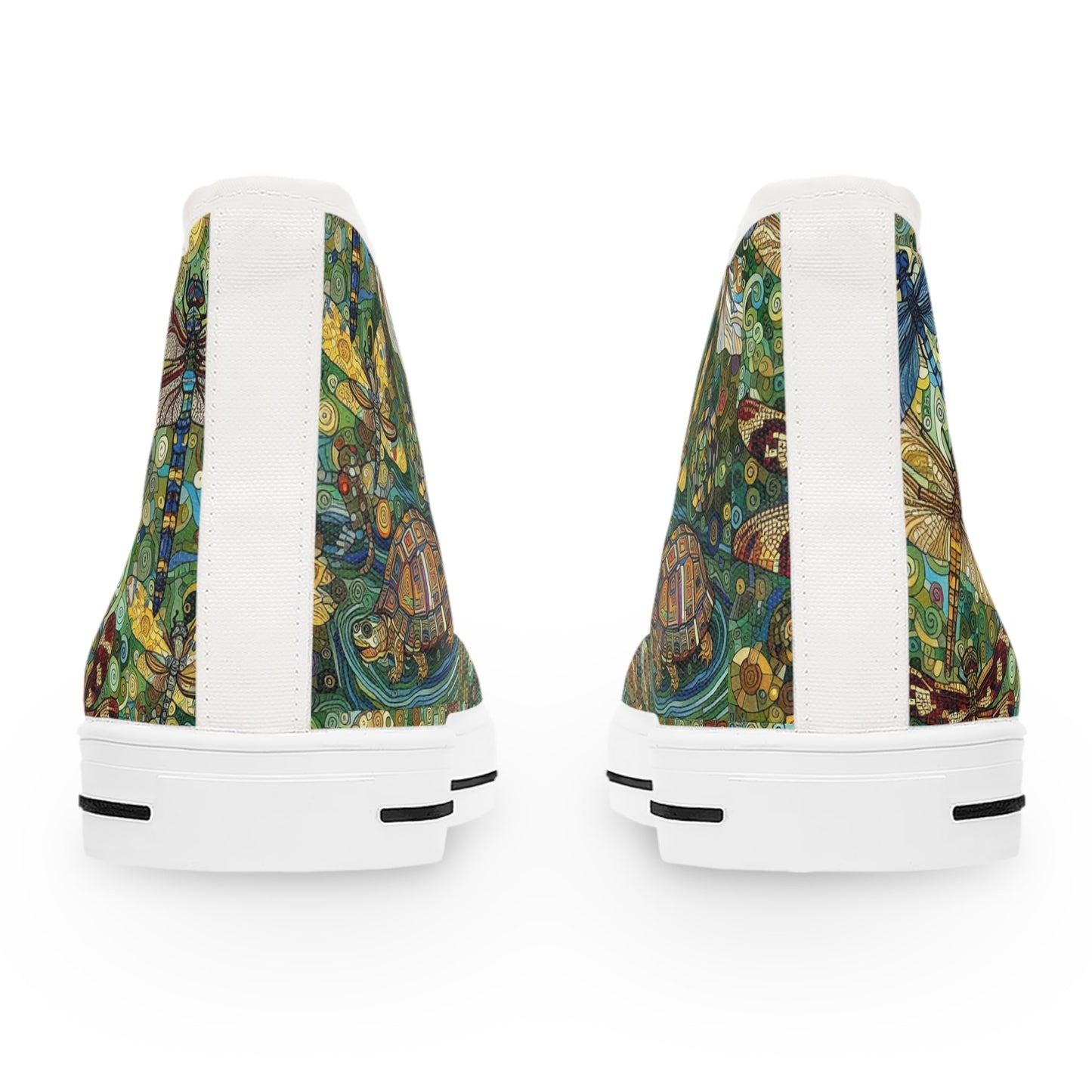 Dragonflies Colorful Nature - Inspired High Top Sneakers for Women - Gregg Acini Adoree Designs - Shoes