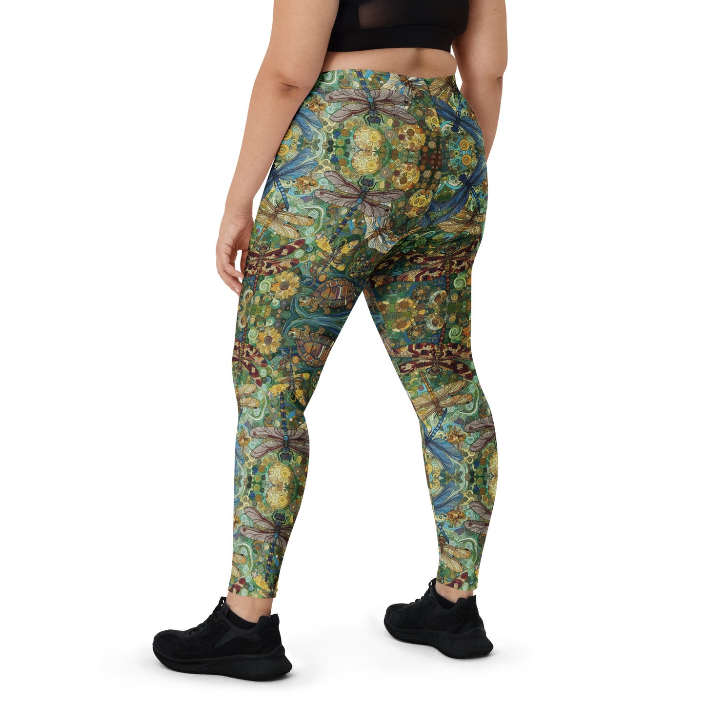 Dragonflies Leggings (small mirrored pattern) - Gregg Acini Adoree Designs - Leggings