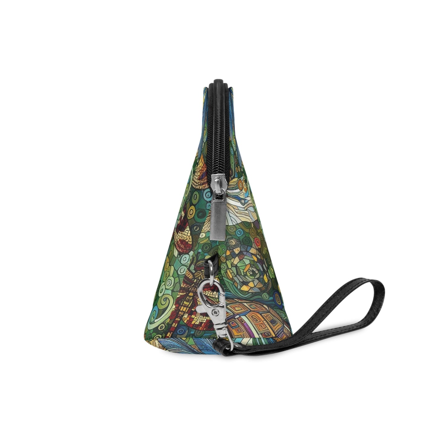 Dragonflies Makeup Bag – Vibrant Floral Cosmetic Pouch for Nature Lovers - Gregg Acini Adoree Designs - Bags