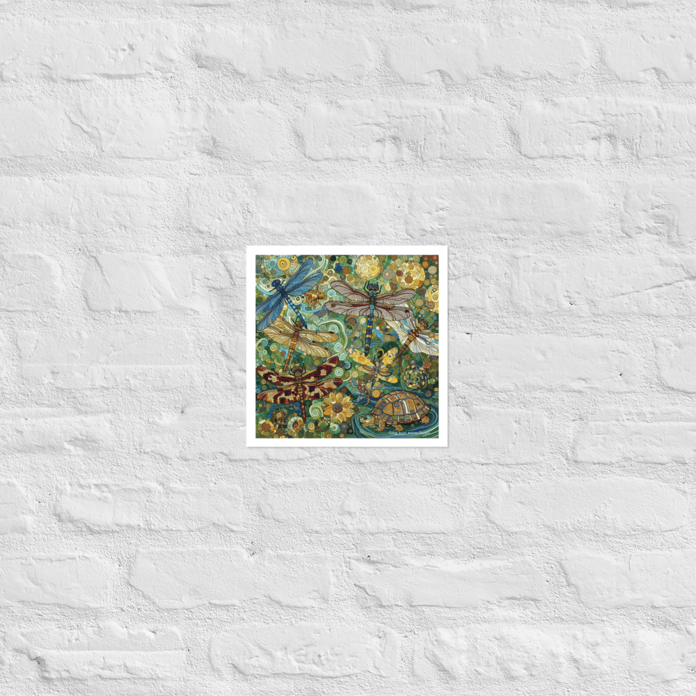 Dragonflies Photo paper poster - Gregg Acini Adoree Designs - Art