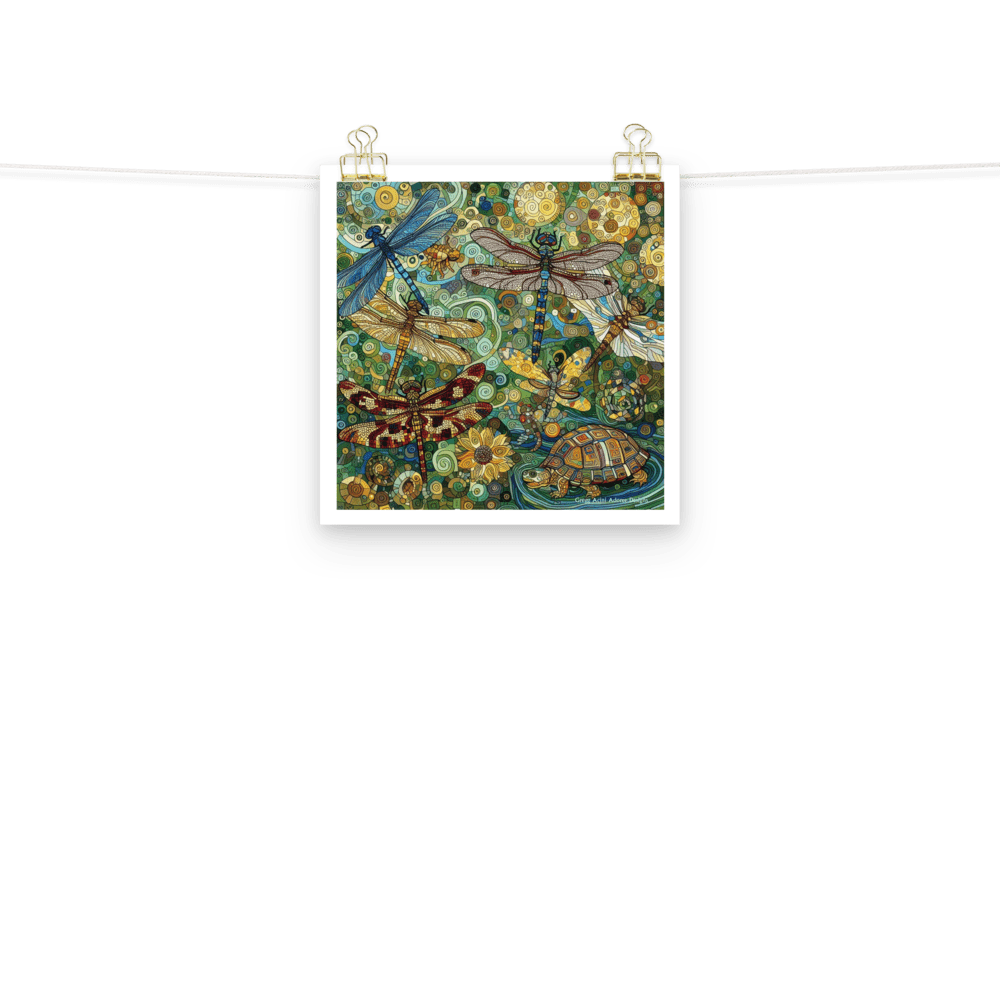 Dragonflies Photo paper poster - Gregg Acini Adoree Designs - Art