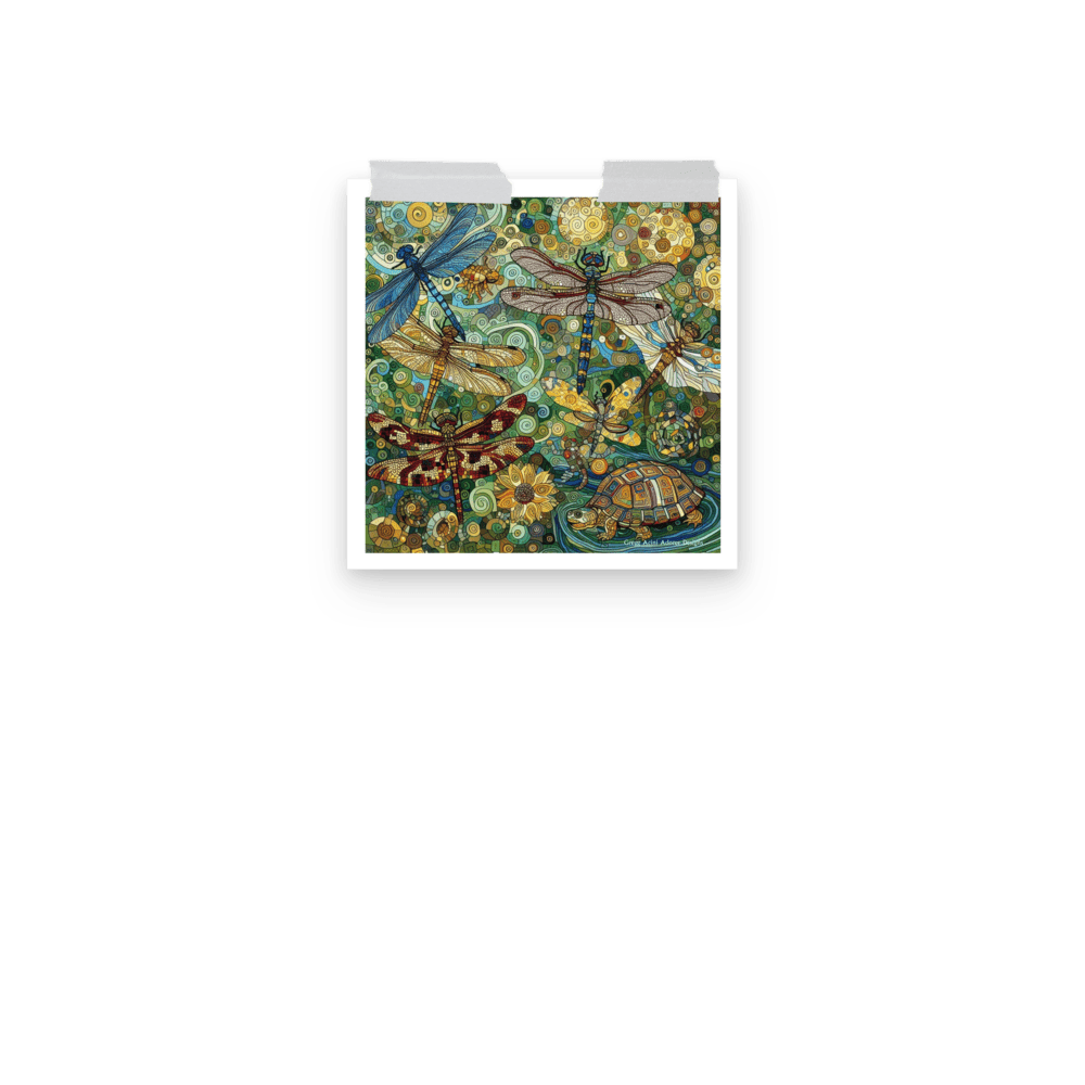 Dragonflies Photo paper poster - Gregg Acini Adoree Designs - Art