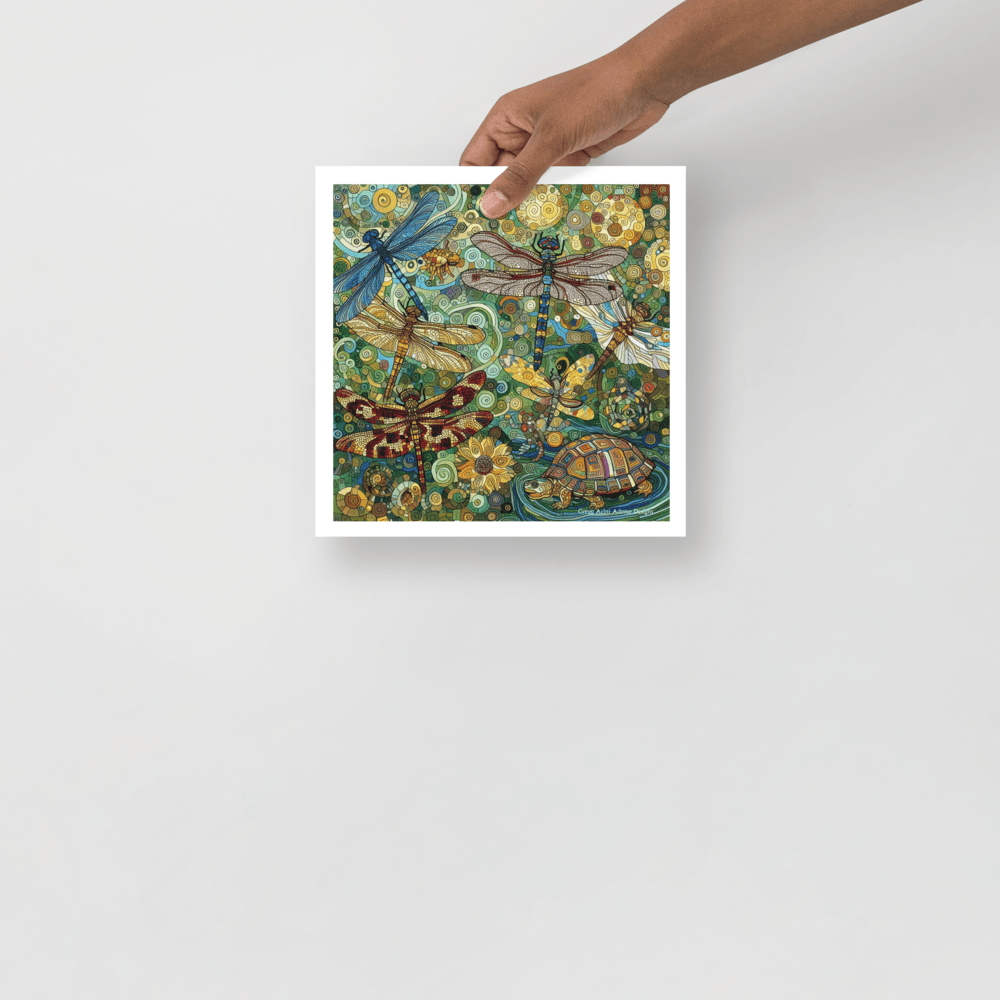 Dragonflies Photo paper poster - Gregg Acini Adoree Designs - Art