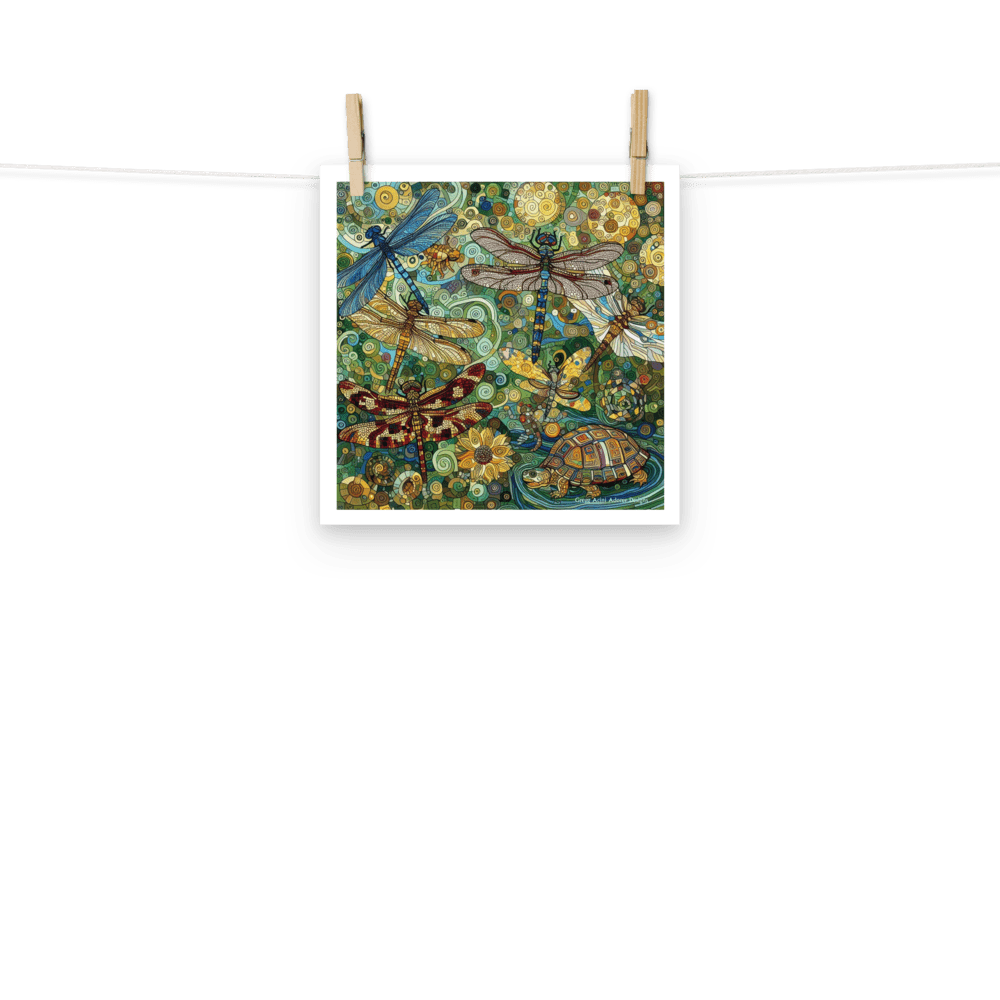 Dragonflies Photo paper poster - Gregg Acini Adoree Designs - Art