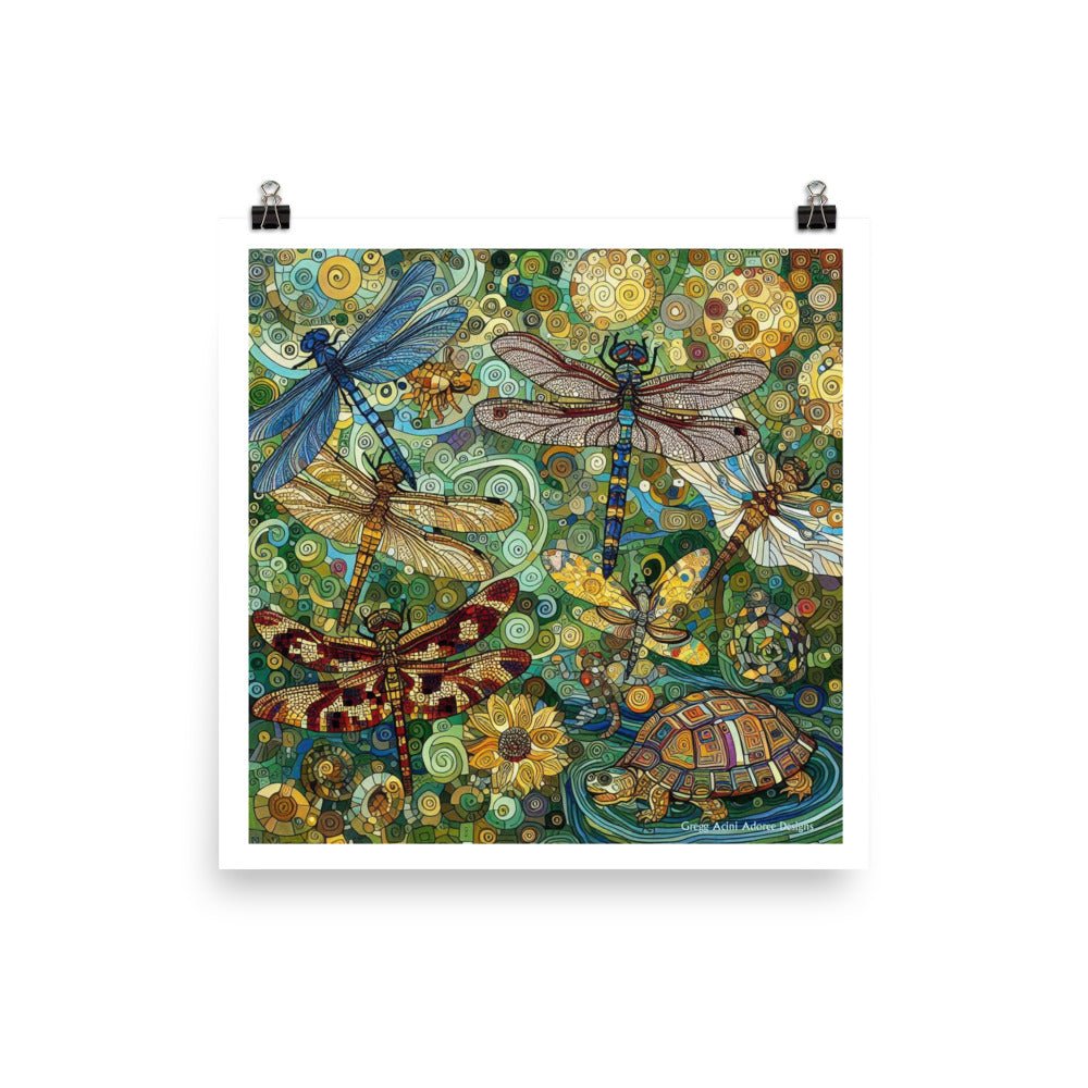 Dragonflies Photo paper poster - Gregg Acini Adoree Designs - Art