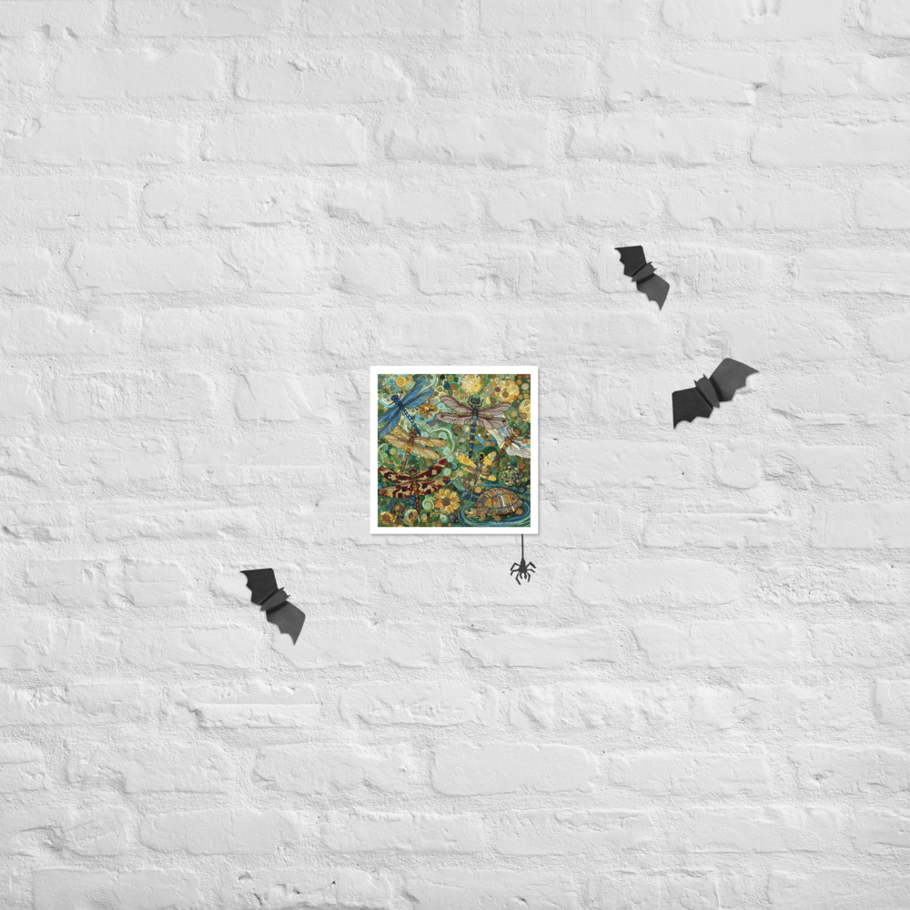 Dragonflies Photo paper poster - Gregg Acini Adoree Designs - Art