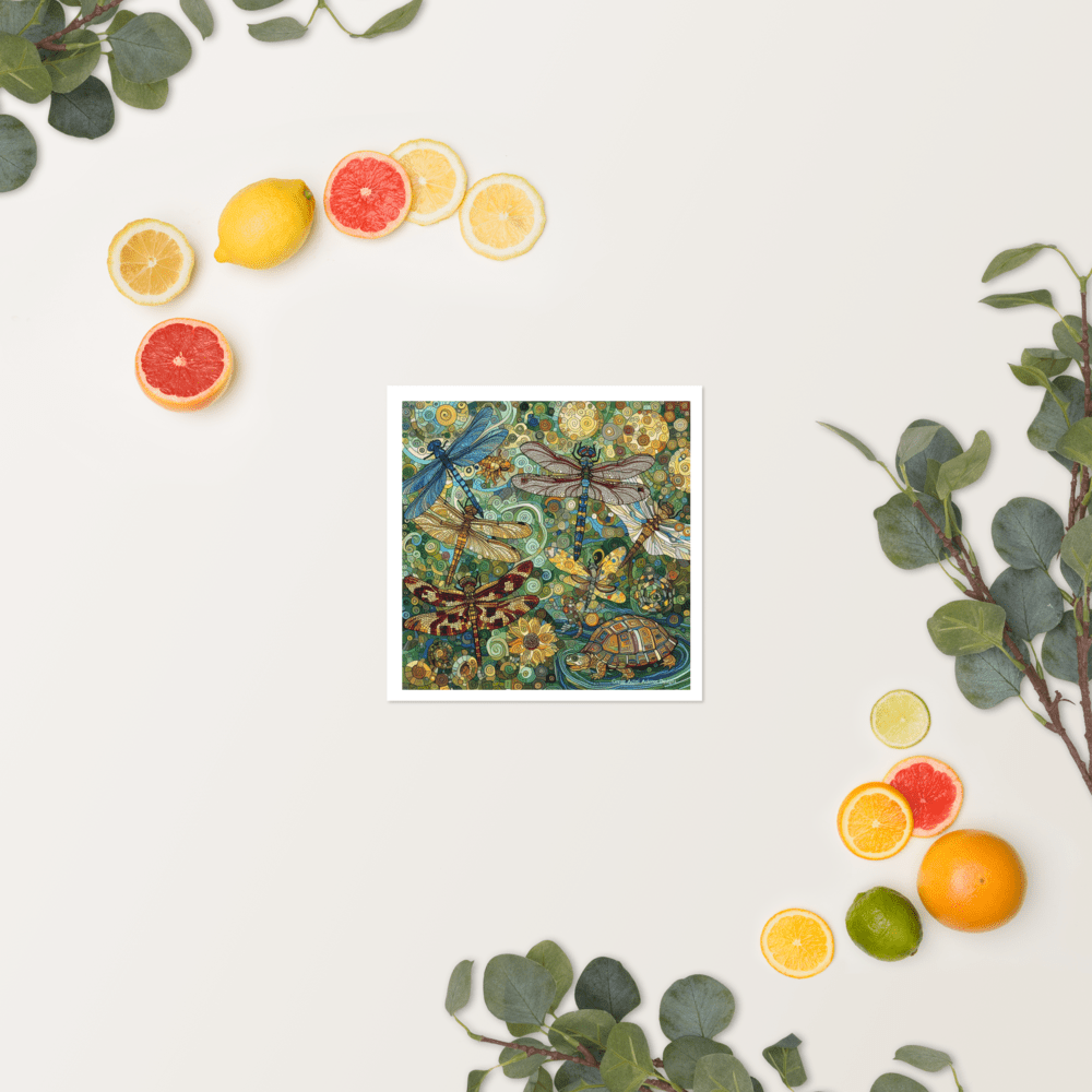 Dragonflies Photo paper poster - Gregg Acini Adoree Designs - Art