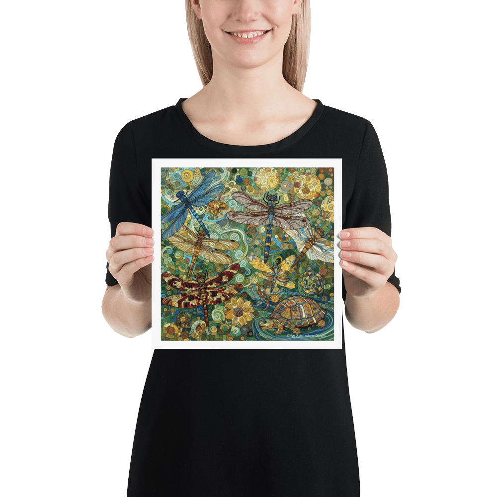 Dragonflies Photo paper poster - Gregg Acini Adoree Designs - Art
