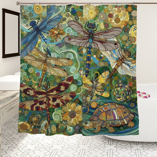Dragonflies Shower Curtain - Gregg Acini Adoree Designs - shower curtain
