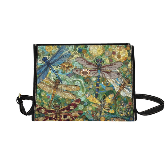 Dragonflies Waterproof Canvas Bag - Gregg Acini Adoree Designs - Satchel