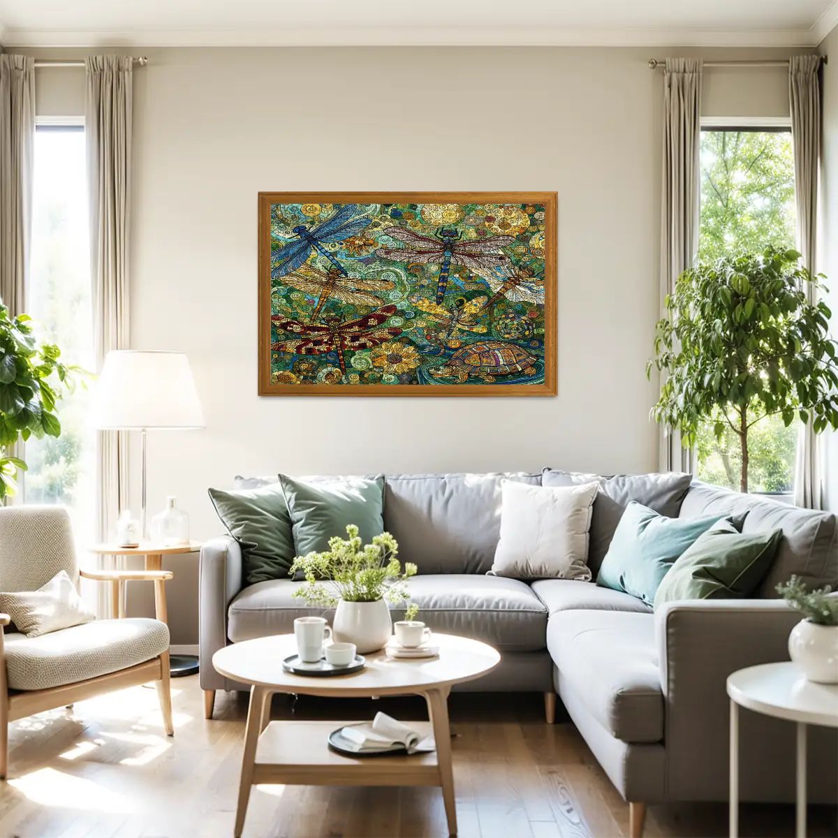 Dragonflies Wooden Jigsaw Puzzles 1000 pcs (Horizontal) - Gregg Acini Adoree Designs - Jigsaw Puzzle