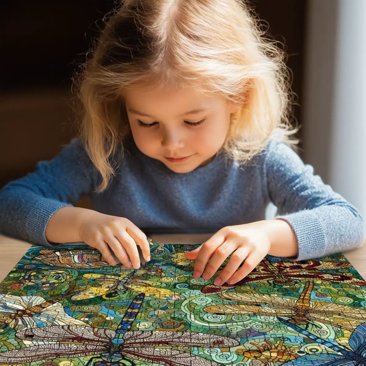 Dragonflies Wooden Jigsaw Puzzles 500 pcs - Gregg Acini Adoree Designs - Jigsaw Puzzle