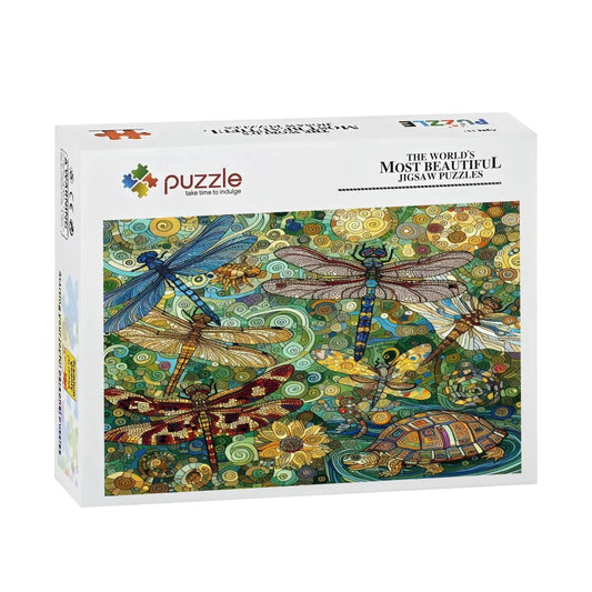 Dragonflies Wooden Jigsaw Puzzles 500 pcs - Gregg Acini Adoree Designs - Jigsaw Puzzle