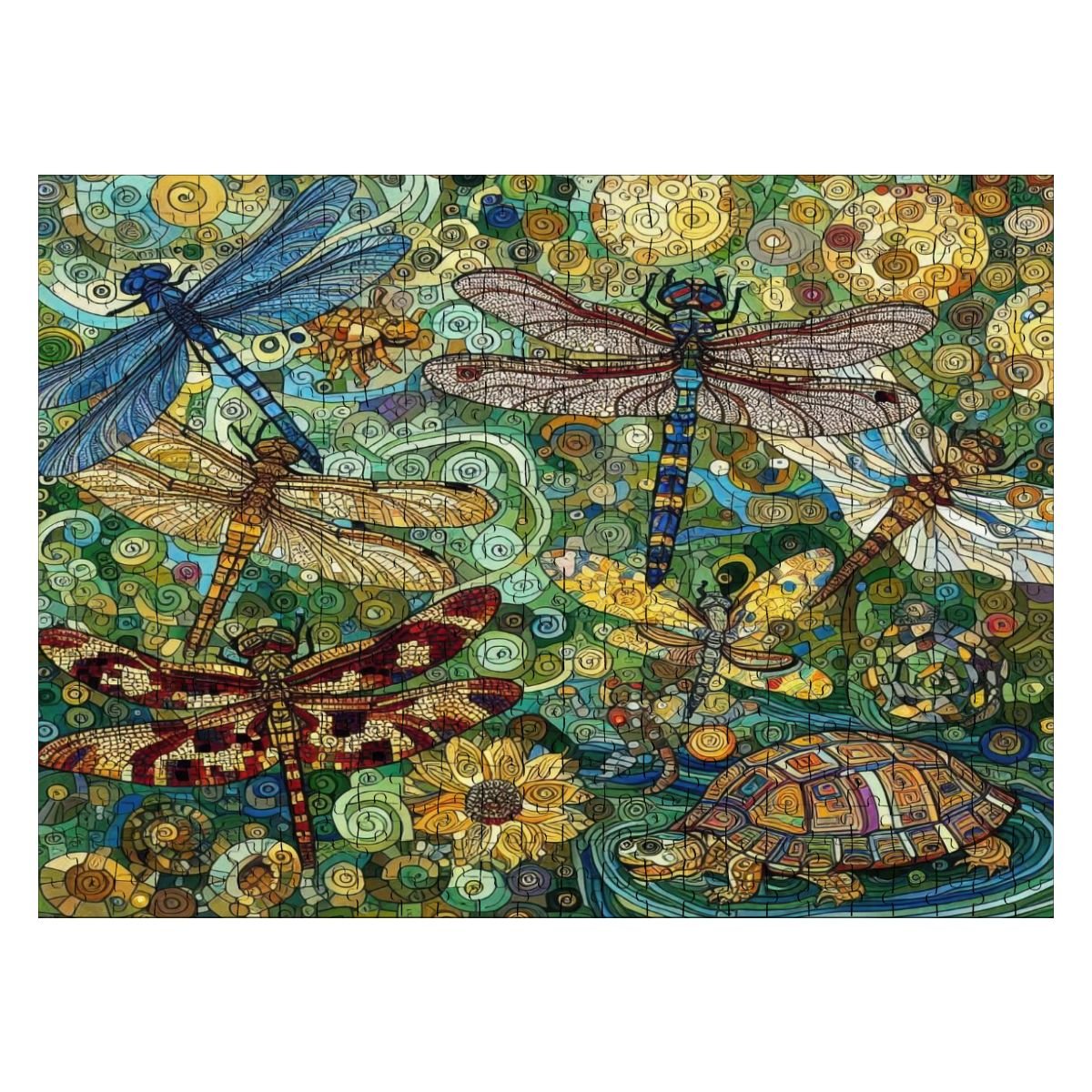 Dragonflies Wooden Jigsaw Puzzles 500 pcs - Gregg Acini Adoree Designs - Jigsaw Puzzle