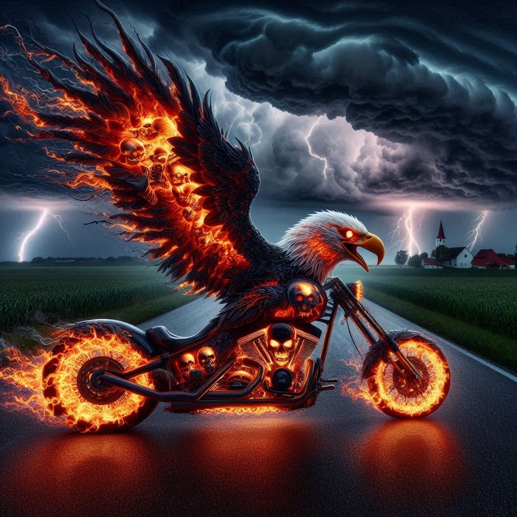 Eagle Motorcycle Study - Gregg Acini Adoree Designs -