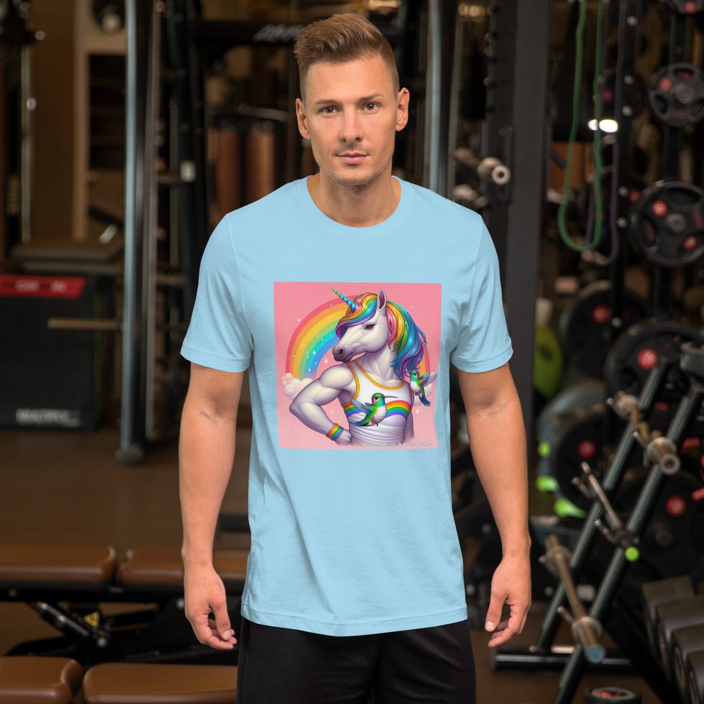 Fabulous Unicorn Unisex t-shirt by Gregg Acini Adoree Designs - Gregg Acini Adoree Designs - Tee Shirt