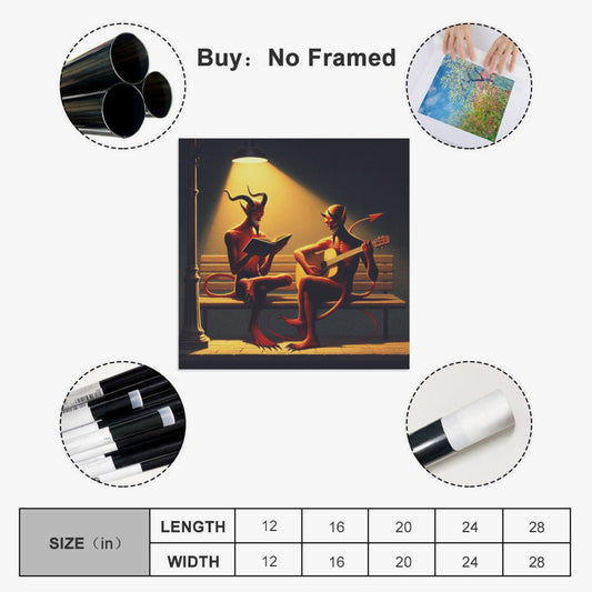 Fiend Friends 1:1 Ratio Canvas Painting - Gregg Acini Adoree Designs - Canvas