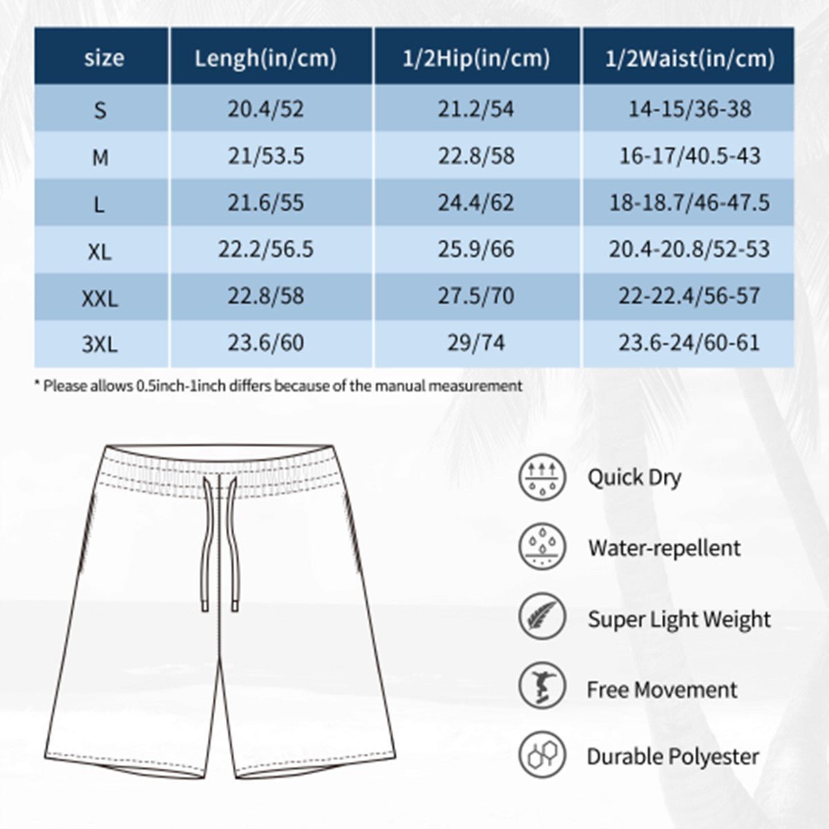 Fiend Friends Men's Beach Shorts - Gregg Acini Adoree Designs - Swimsuit