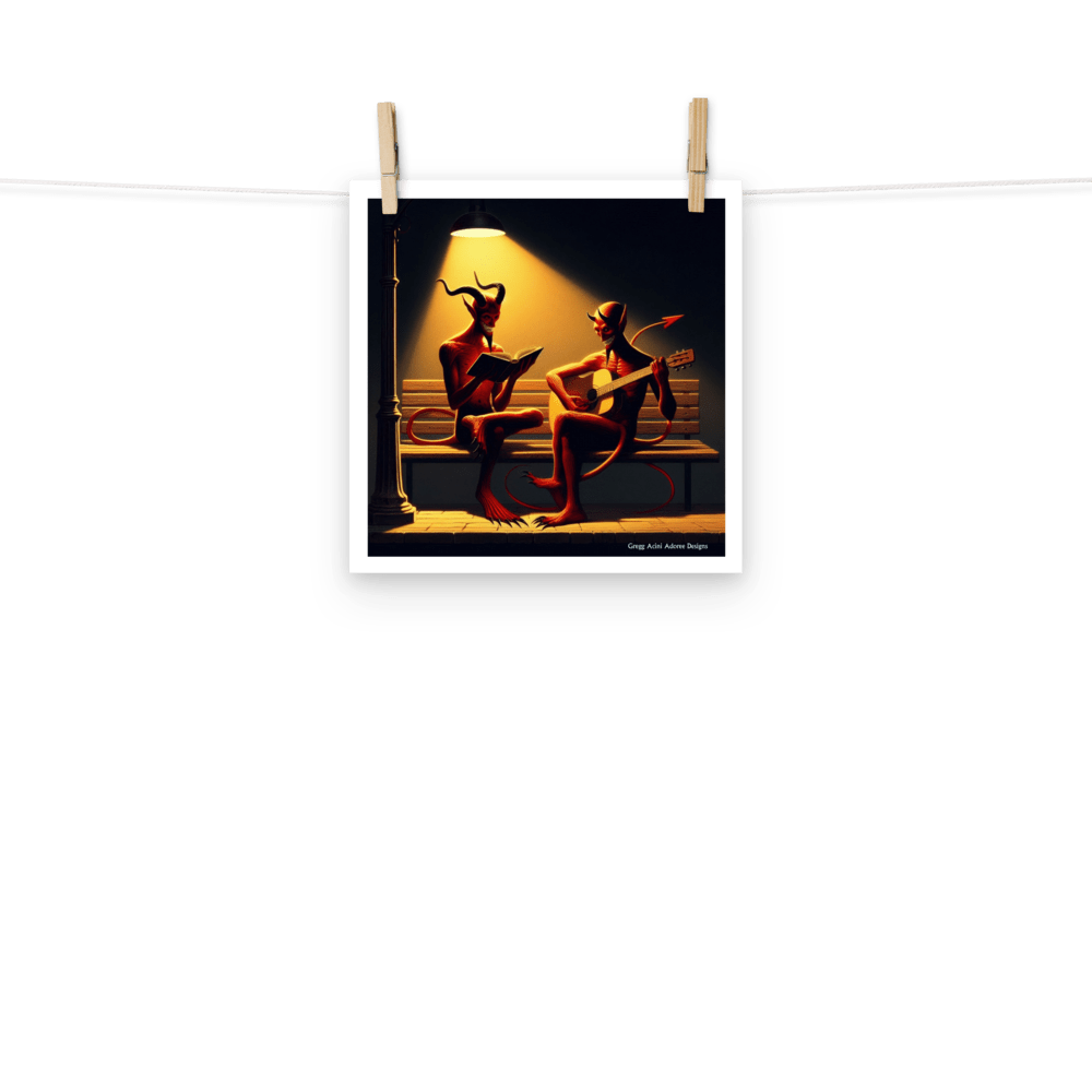Fiend Friends Photo paper poster - Gregg Acini Adoree Designs - Poster