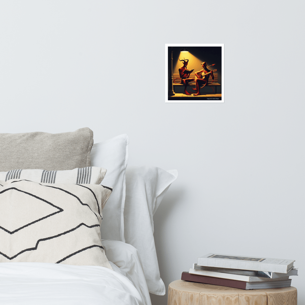 Fiend Friends Photo paper poster - Gregg Acini Adoree Designs - Poster